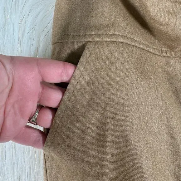 NEW Escada Womens Pencil Skirt Pockets Wool Blend Beige $690 EU 36 US 6